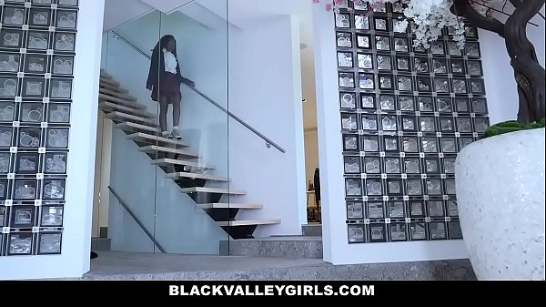 BlackValleyGirls - Cute Geeky Ebony Fucked