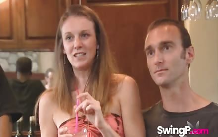 Couples having foursome in swinger reality show