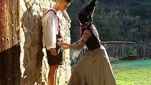 Hansel gets fucked by the ugly witch