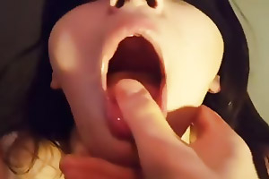 My Asian bride is doing really good here sucking on dick