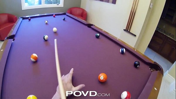 POVD Banging hot blonde on pool table