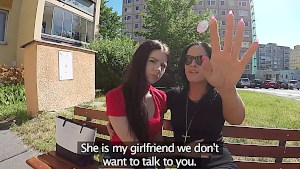 Cute European lesbian teen is hungry for dick
